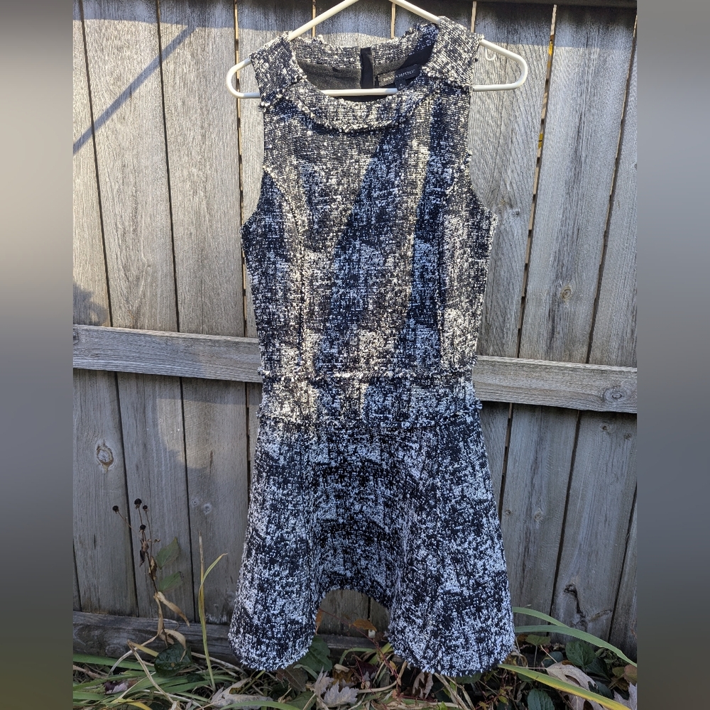 Banana Republic Monochrome Tweed Dress